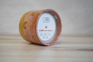 Handmade Ceramic Candle - Light Brown Clay / Valentines Glaze