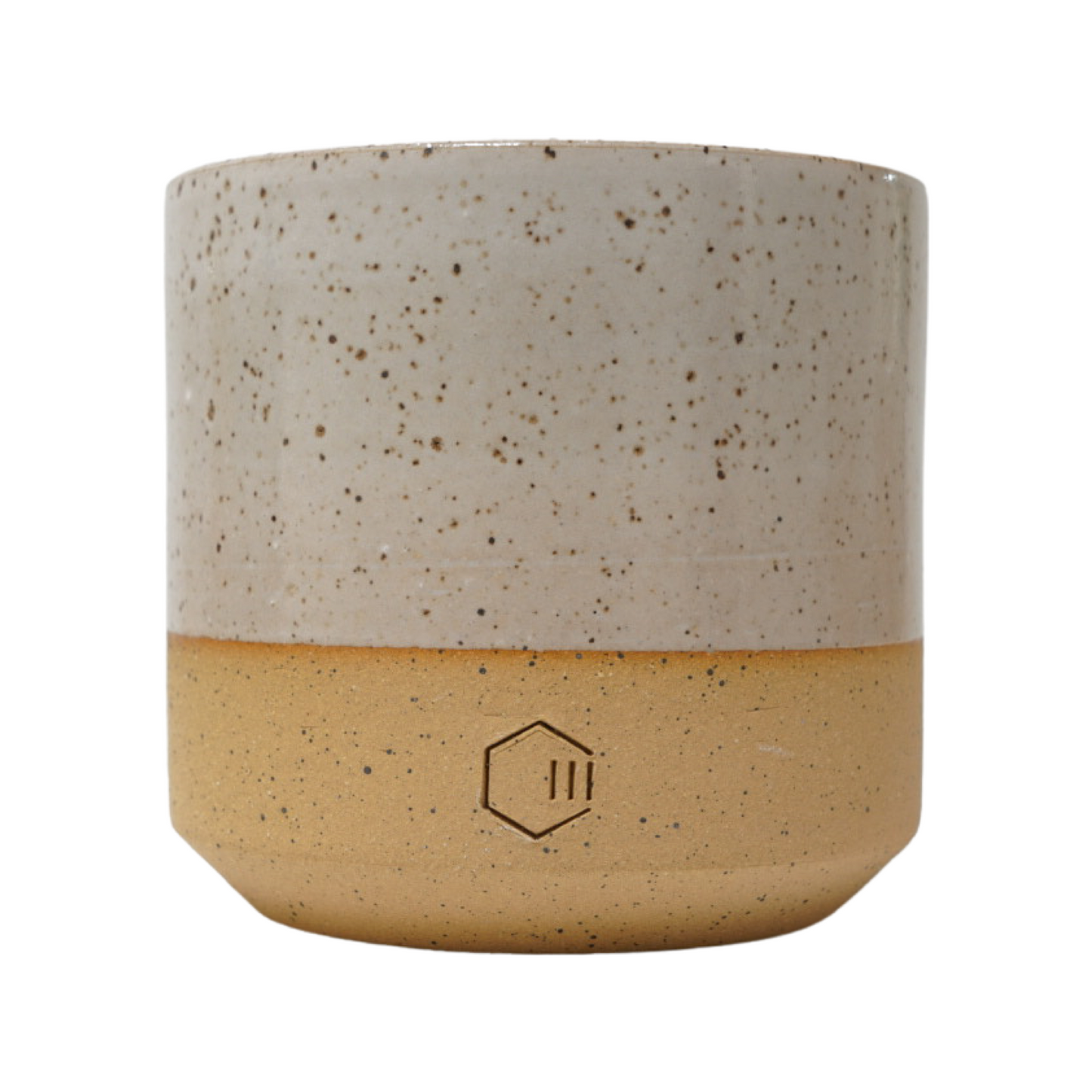 White Glaze / Brown Speckled Clay